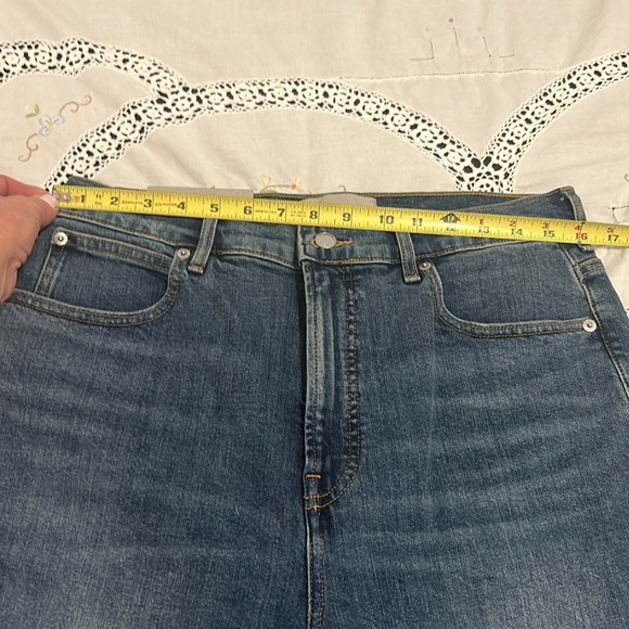 EVERLANE The Way High Slim Dark Wash Jeans Women Size 31 Short - Picture 6 of 15